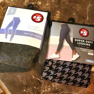 2 pairs of leggings ultra soft super stretch